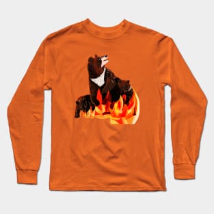 Taiga on fire #4 Long Sleeve T-Shirt